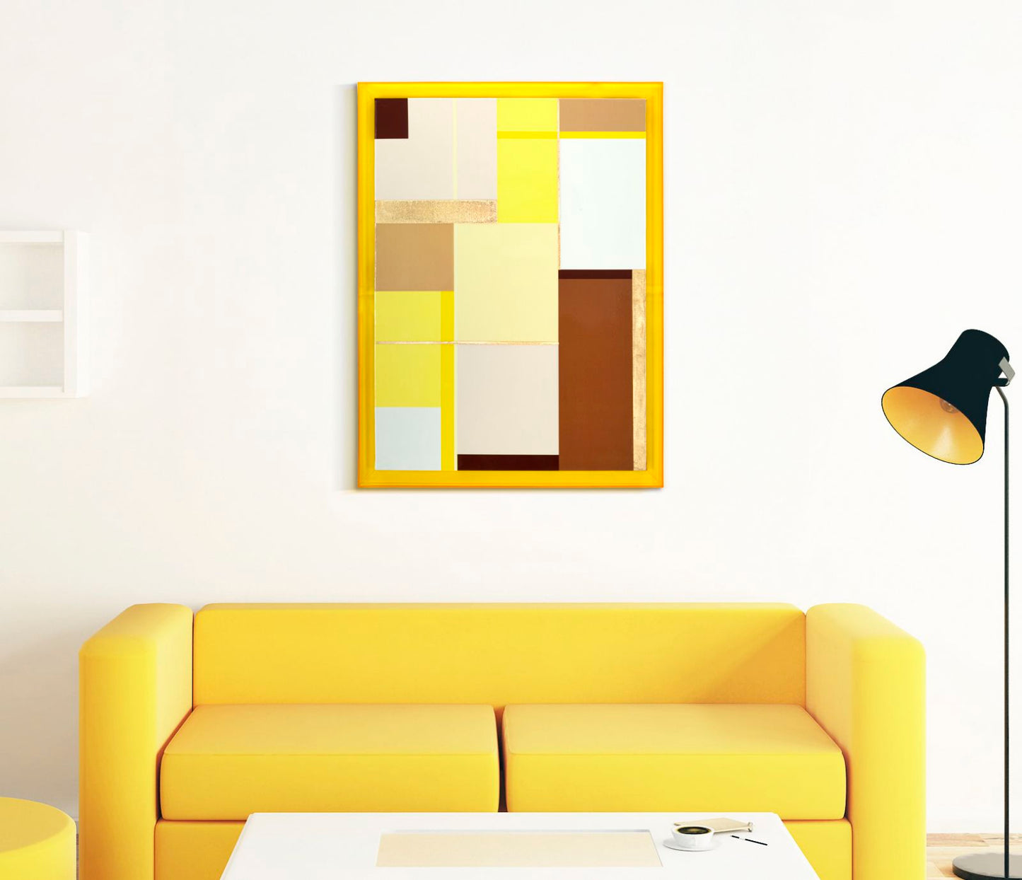 Schilderij Acrylic Lacquered Canvas Print With Frame -a- 60×3,3×80 cm