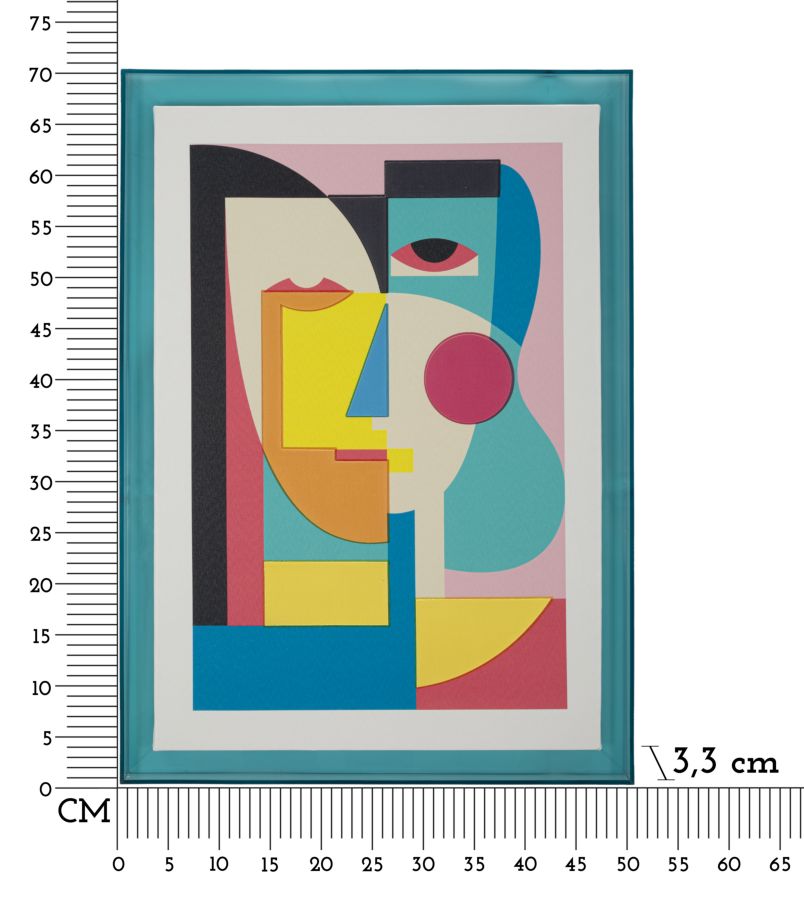 Schilderij Picassy C/cornice Canvas Print -h- 50×3,3×70 cm