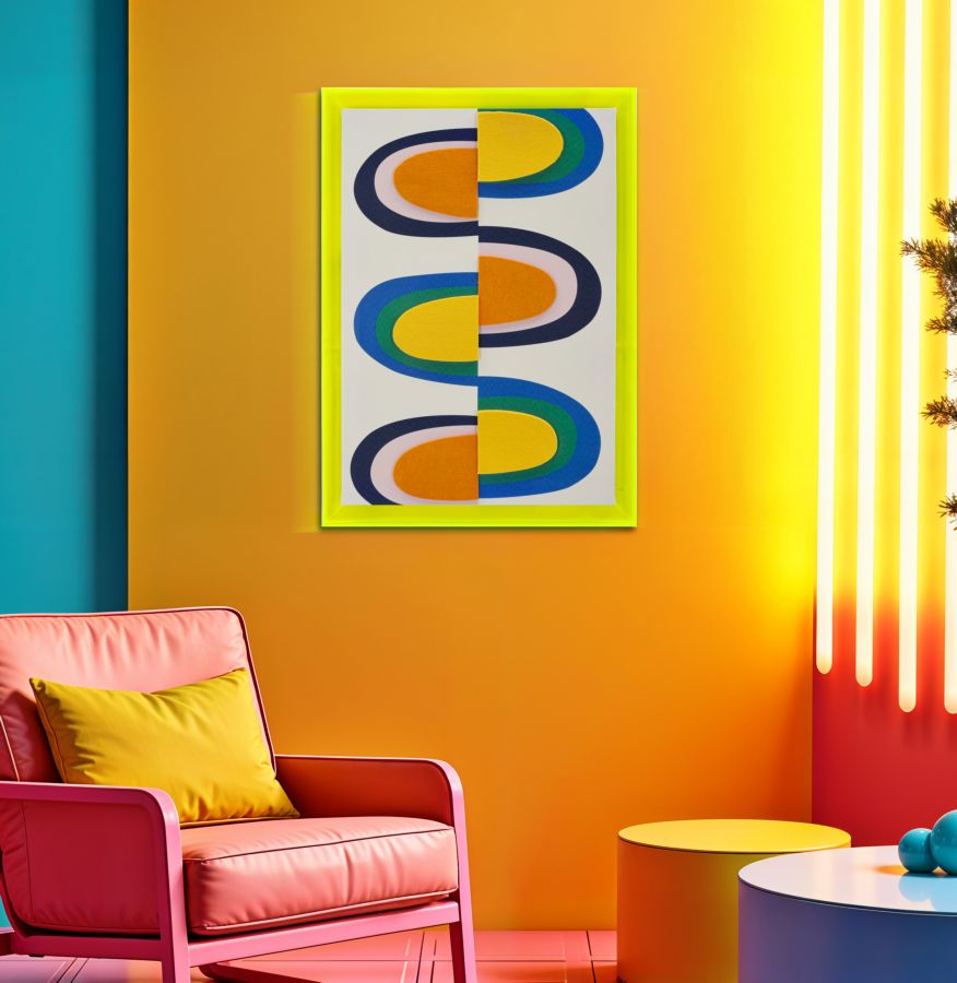 Schilderij Pop Art Canvas Print With Frame -h- 50×3,3×70 cm