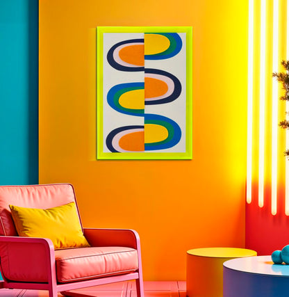 Schilderij Pop Art Canvas Print With Frame -h- 50×3,3×70 cm
