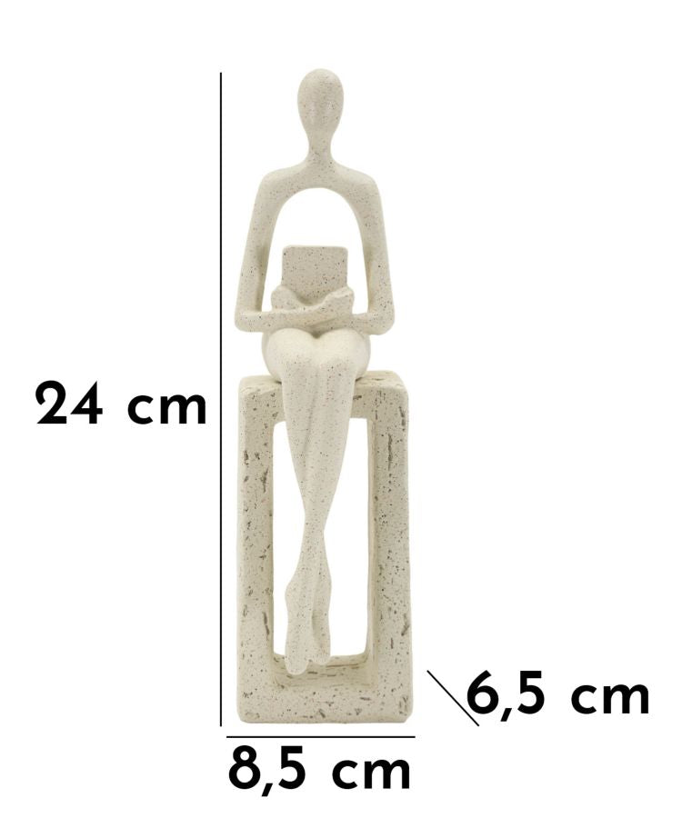 Decoratie Single Stons Figurine Cm 8,5 6,5 24