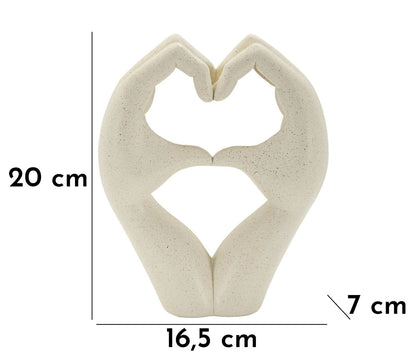 Decoratie Love Stons Sculpture 16,5×7×20 cm