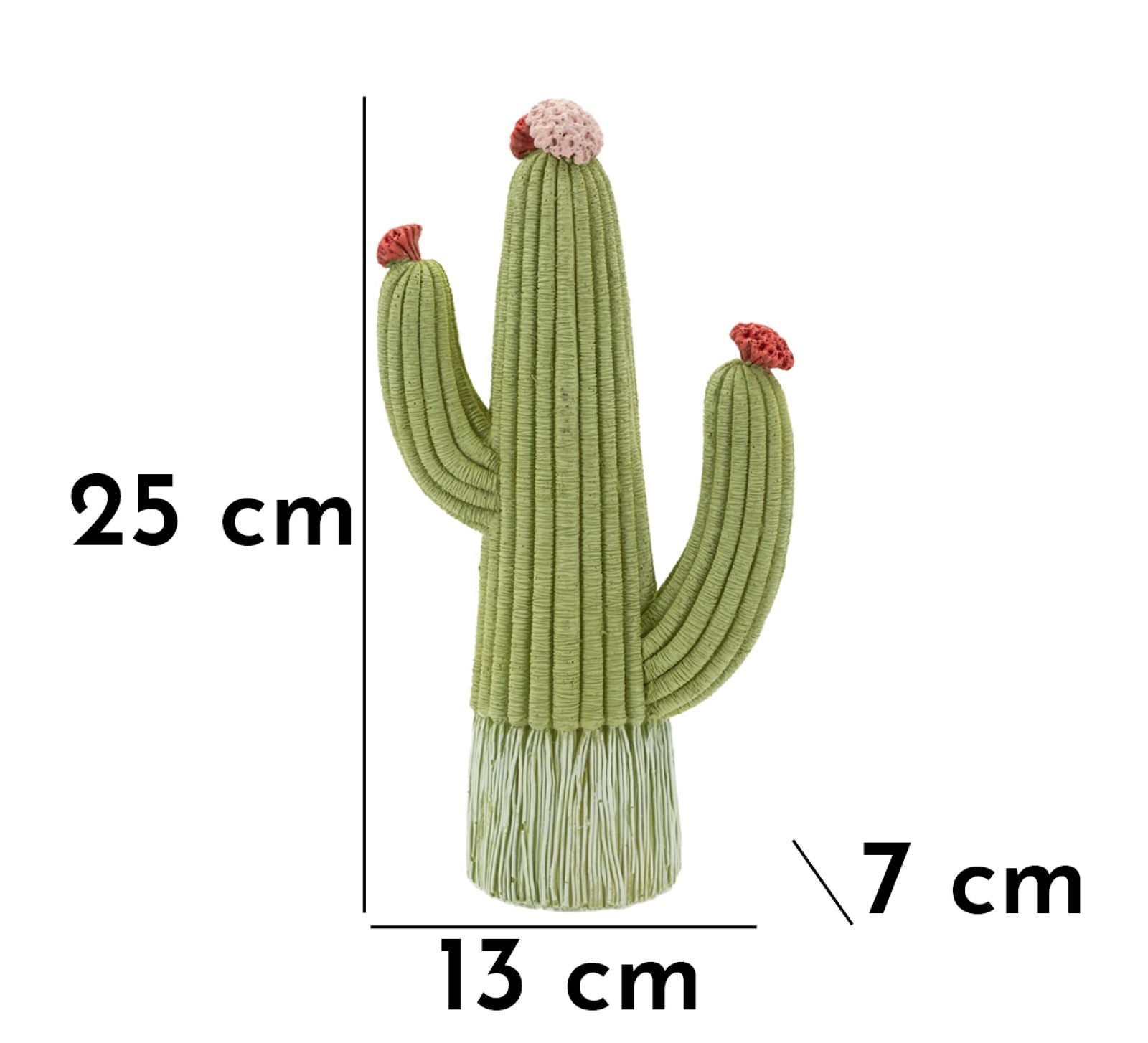 Decoratie Cactus 13×7×25 cm