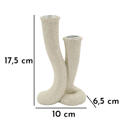 Kandelaar Stons 10×6,5×17,5 cm