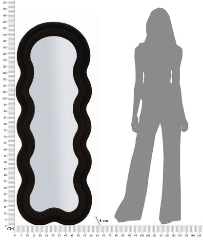 Spiegel Black Teddy Wall Mirror 60×4×160 cm