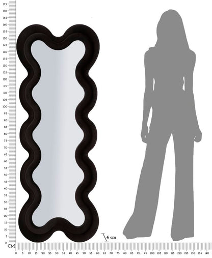 Spiegel Monica Black Wall Mirror Cm 58 4 160
