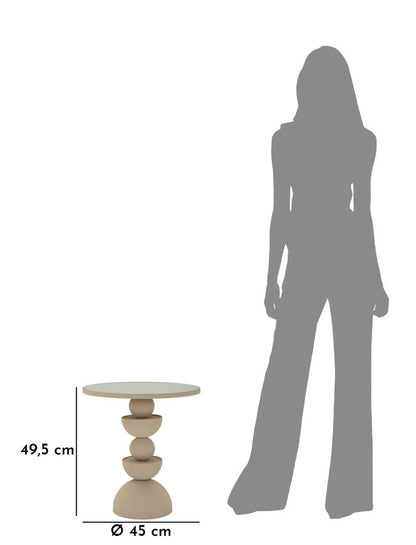 Tafel Dune With Mirror Ø 45×49,5 cm