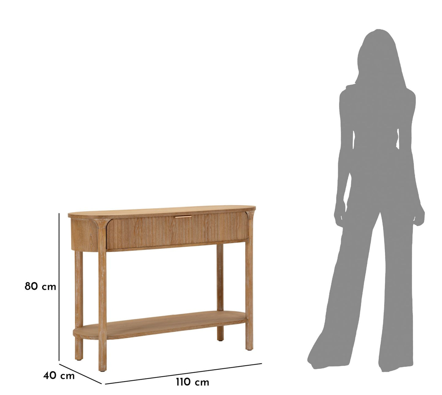 Consoletafel Gothenburg 110×40×80 cm