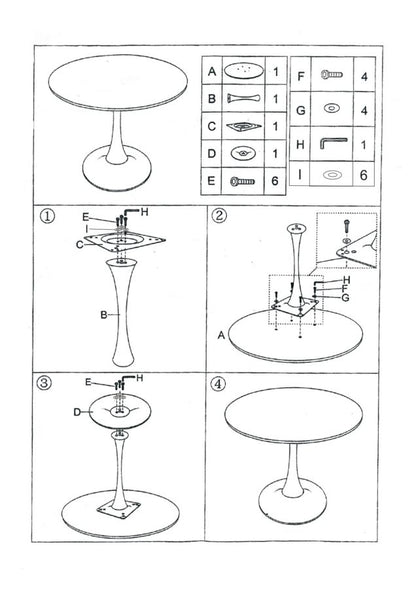 Tafel Bar Alaska Green Ø 60×106 cm