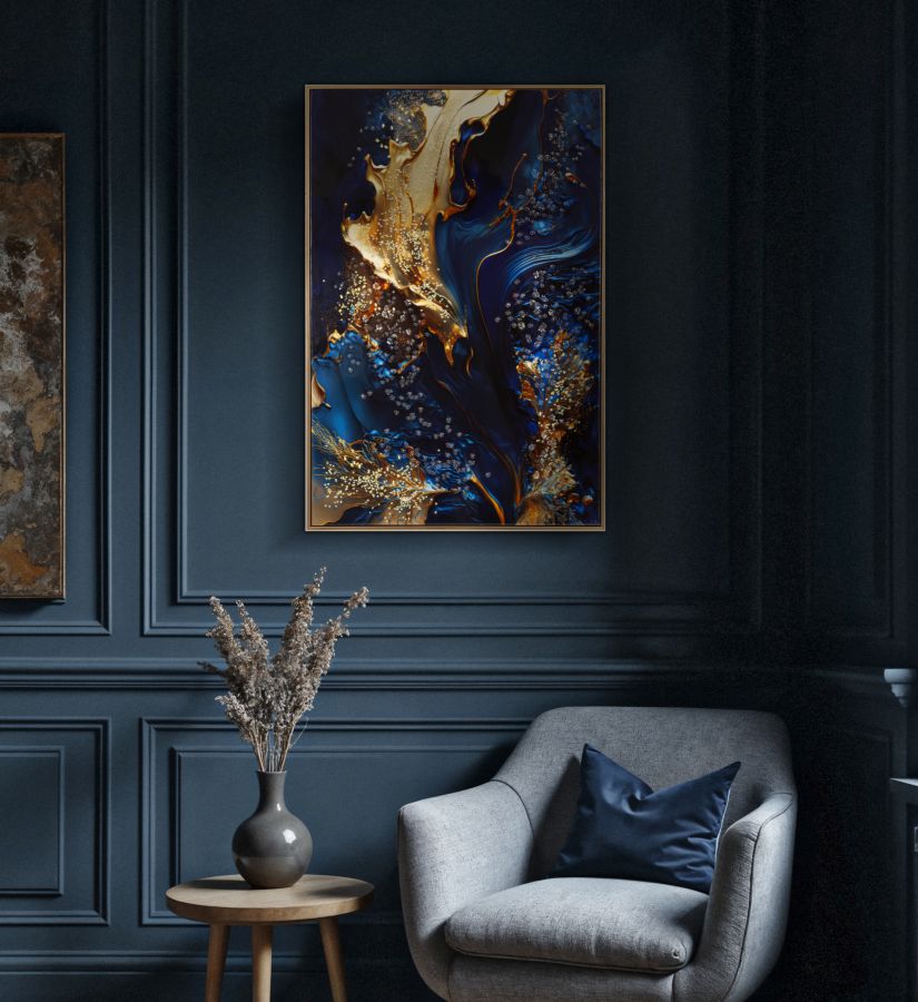 Schilderij Lacquered Canvas Print With Frame Andromeda -a- 60×4×90 cm