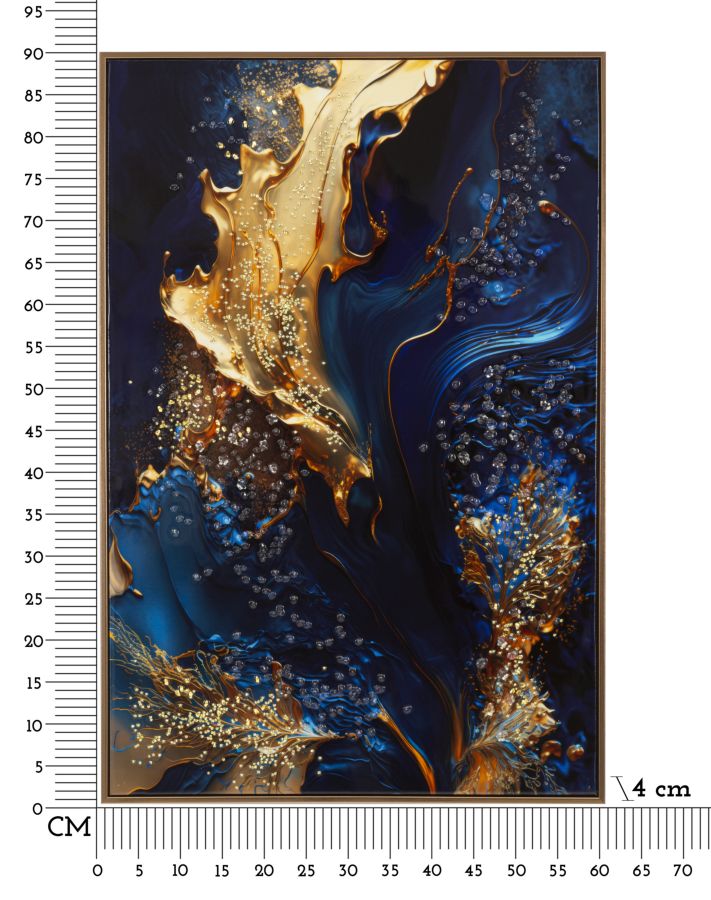 Schilderij Lacquered Canvas Print With Frame Andromeda -a- 60×4×90 cm