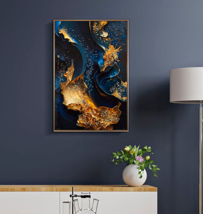 Schilderij Lacquered Canvas Print With Frame Andromeda -b- 60×4×90 cm