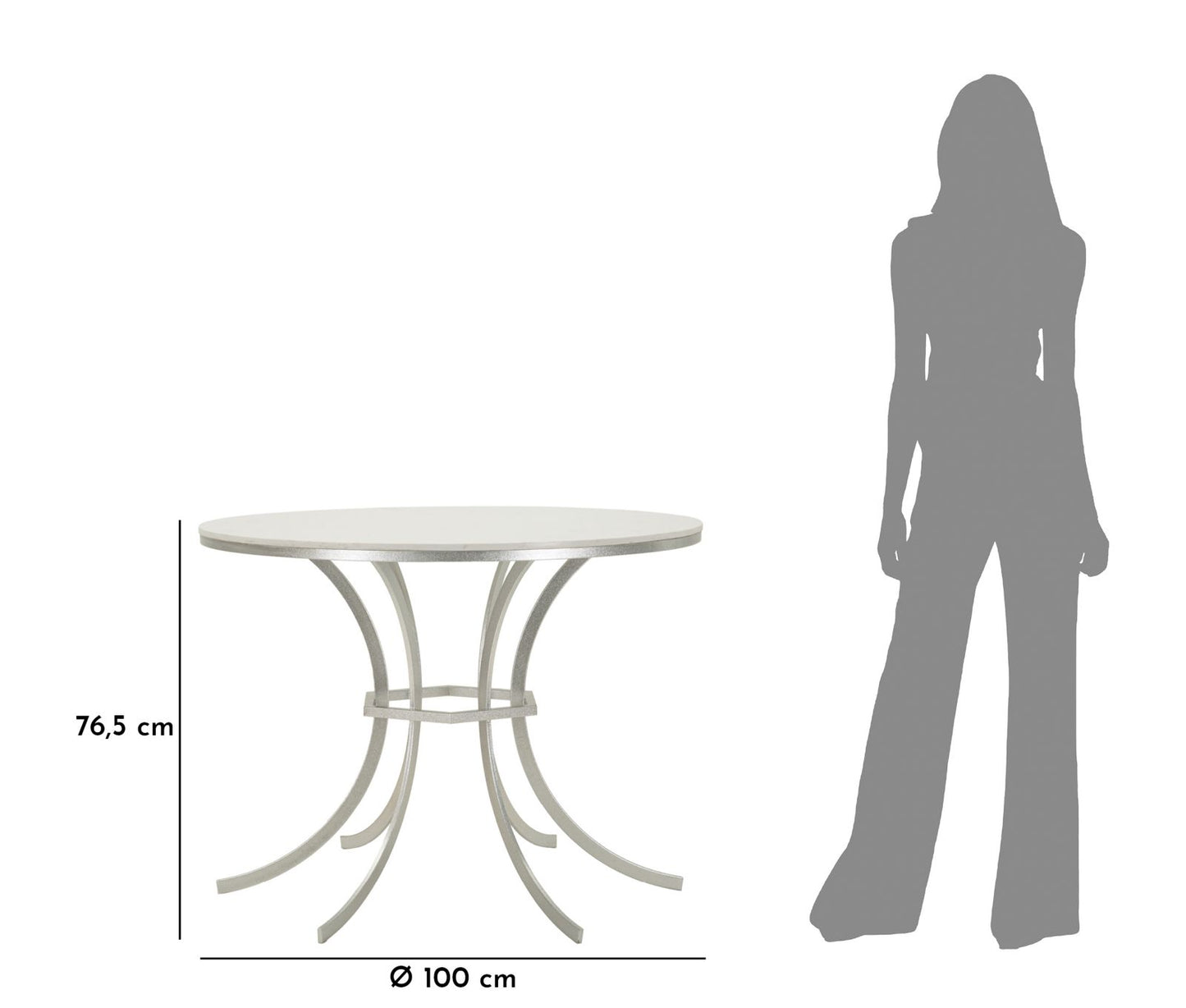 Eettafel Istanbul Ø 100×76,5 cm