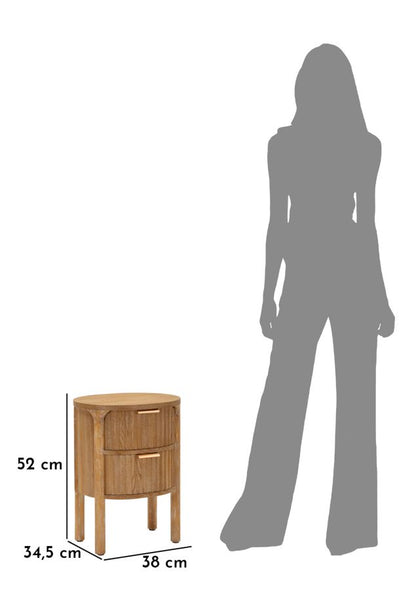Nachtkastje Nightstand Gothenburg 38×34,5×52 cm