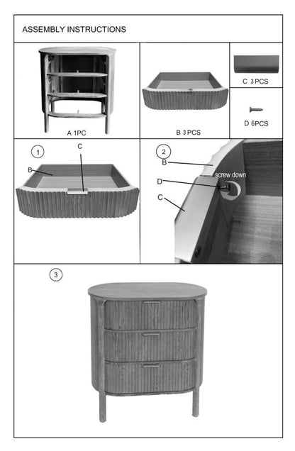 Dressoir Goteborg 80,5×47×82 cm