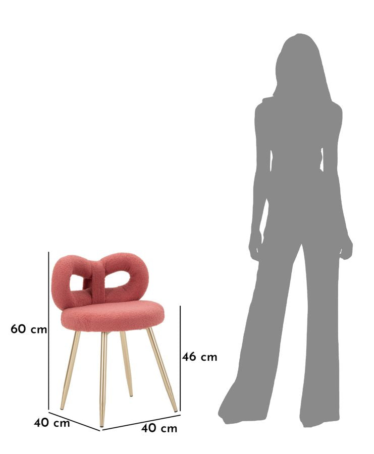 Ministoel Ilary Mini Chair Pink Ø 40×67 cm