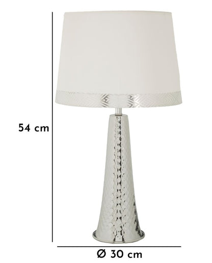 Tafellamp Tower Table Lamp Silver 30×54 cm