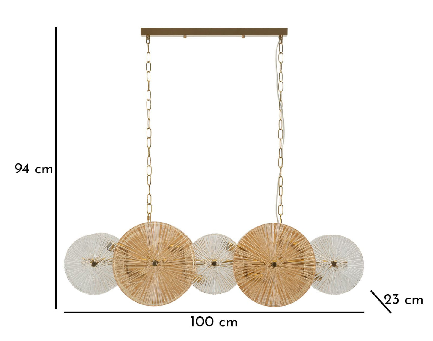 Plafondlamp Osaka Ceiling Lamp 100×23×28 cm
