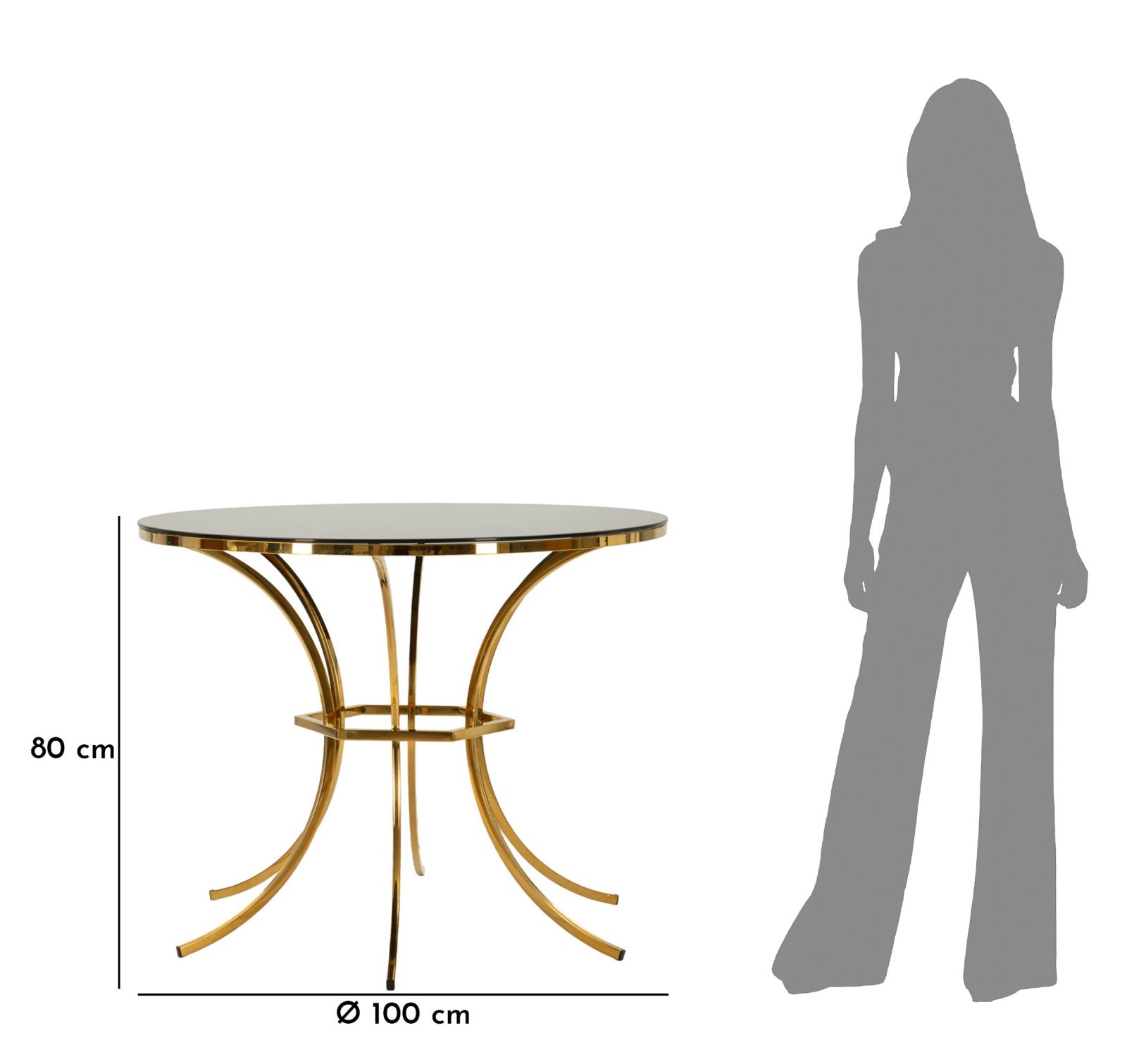 Eettafel Shanty Ø 100×80 cm