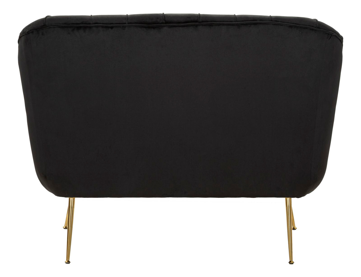 Bank Budapest Sofa' 2 Seats Black With Cushions 130×83×91 cm