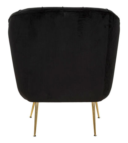 Fauteuil Budapest Armchair Black With Cushion 88×83×91 cm
