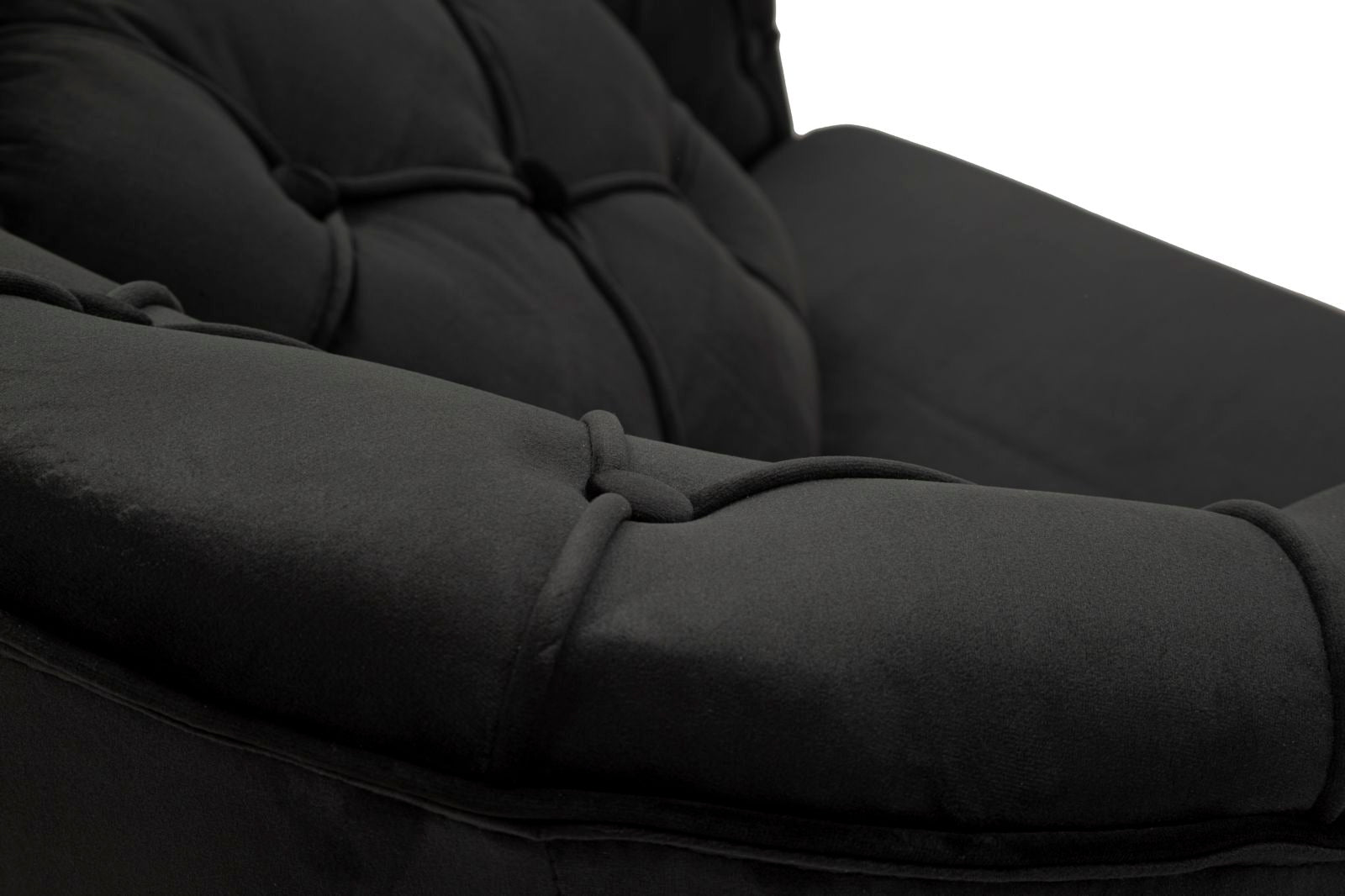 Fauteuil Budapest Armchair Black With Cushion 88×83×91 cm