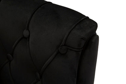 Fauteuil Budapest Armchair Black With Cushion 88×83×91 cm