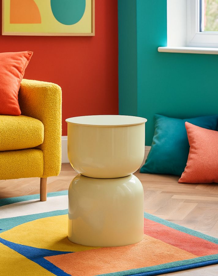 Bijzettafel Oyi End Table Cream Ø 31×46 cm