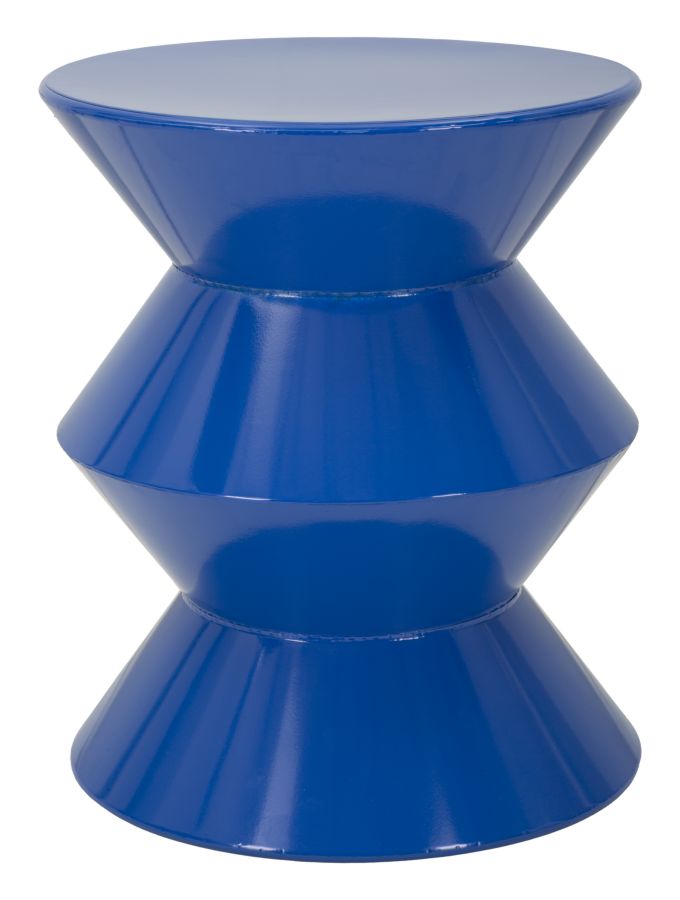 Bijzettafel Zag End Table Blue Ø 37,5×45 cm