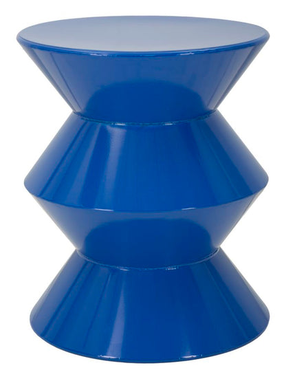 Bijzettafel Zag End Table Blue Ø 37,5×45 cm