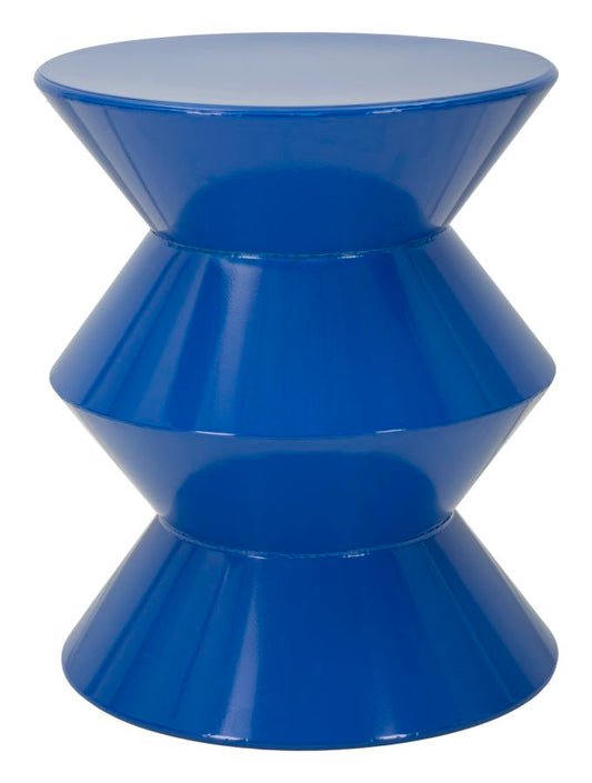 Bijzettafel Zag End Table Blue Ø 37,5×45 cm
