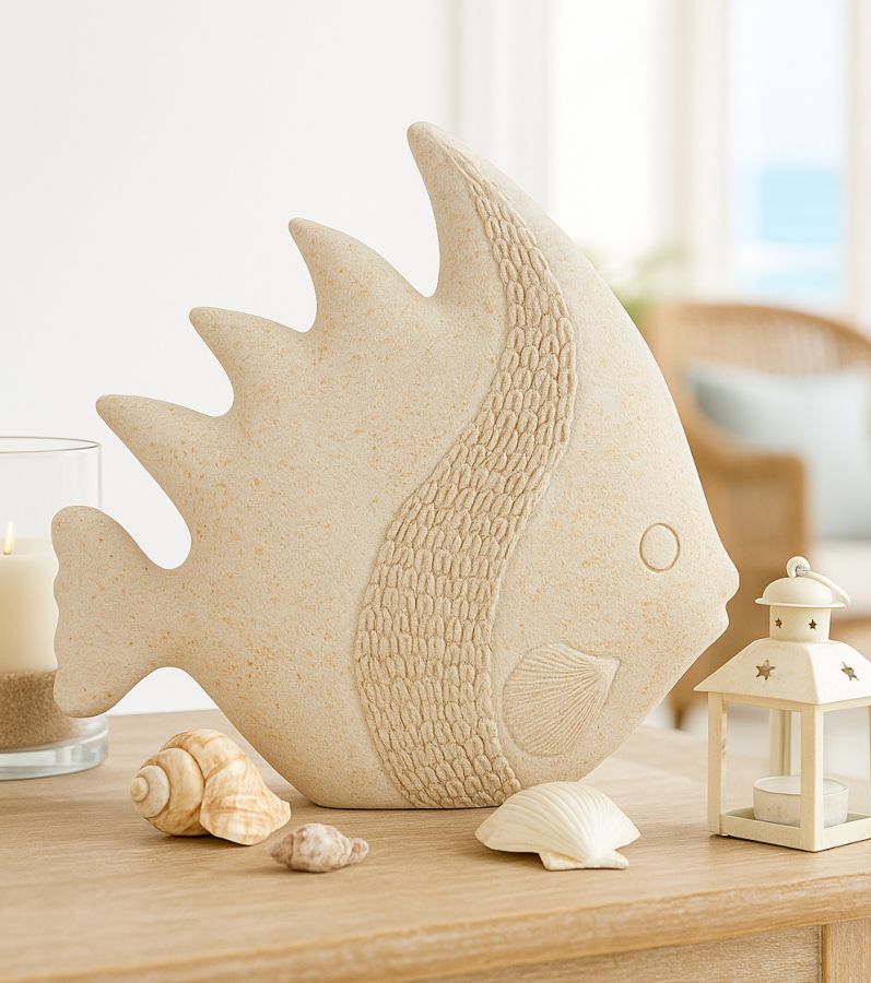 Decoratie Fish Sand 25,3×8,6×24,5 cm