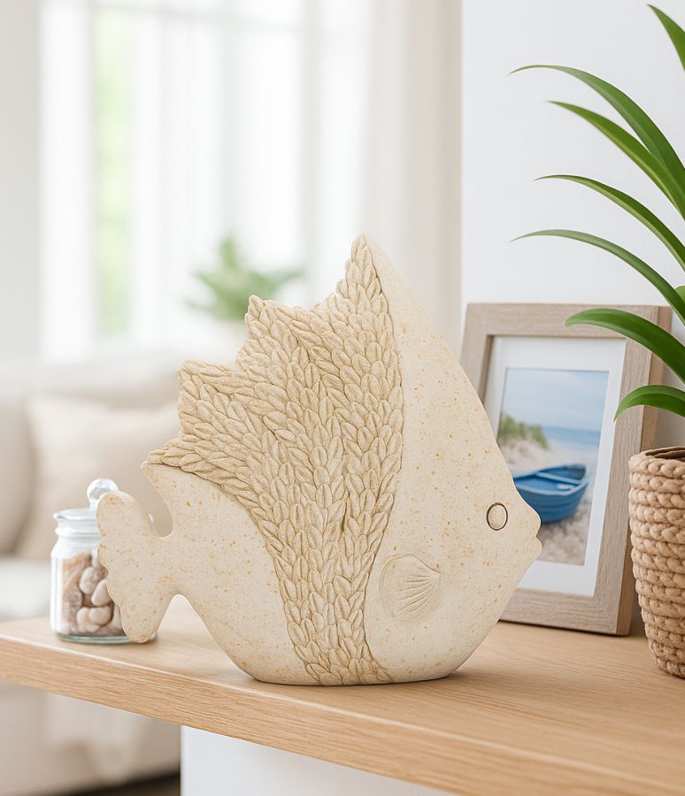 Decoratie Fish Sand 16,7×6,5×16,8 cm