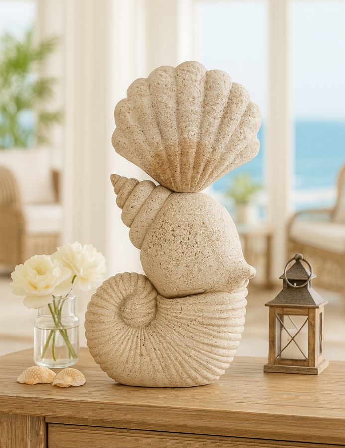 Decoratie Shell Sand 17,2×10×30,2 cm