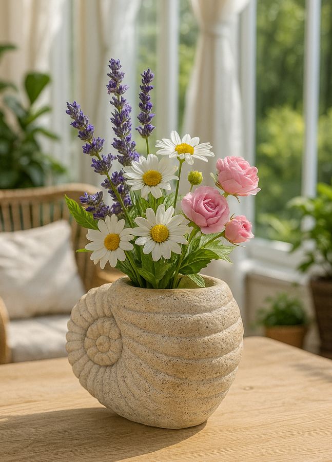 Vaas Shell Sand Vase -a- 33×19×23 cm