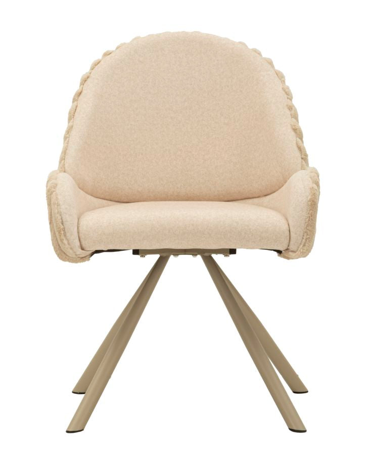 Stoel Sedia Stoccolma -a-crema Set 2 Pz 58×53×85 cm