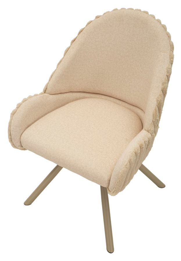 Stoel Sedia Stoccolma -a-crema Set 2 Pz 58×53×85 cm