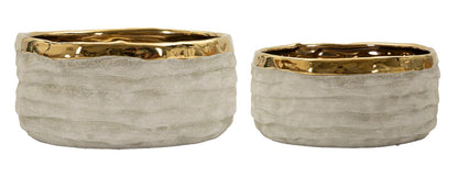 Vaas Lima Low Cachepot Set 2 Pcs Ø 22,5×10,5 cm