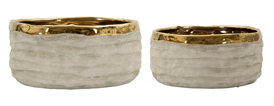 Vaas Lima Low Cachepot Set 2 Pcs Ø 22,5×10,5 cm