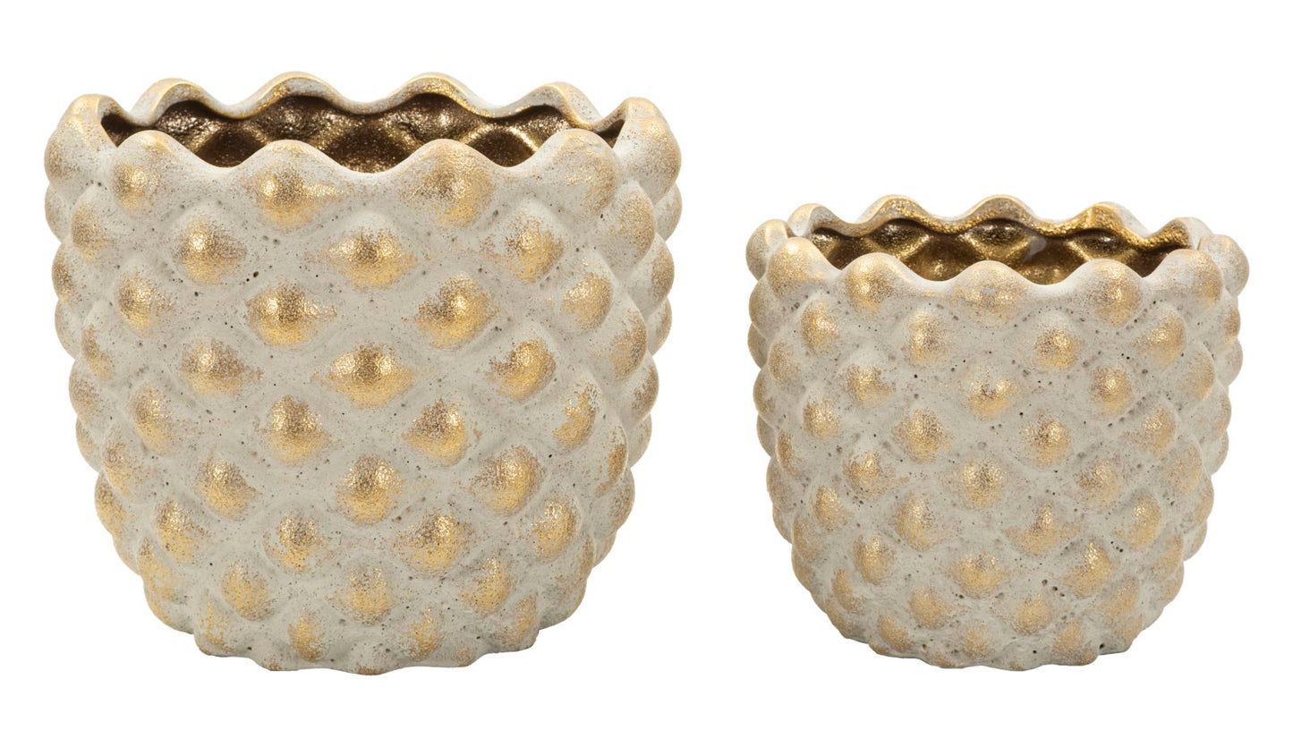 Vaas Pepitas Cachepot Set 2 Pcs Ø 23×18 cm