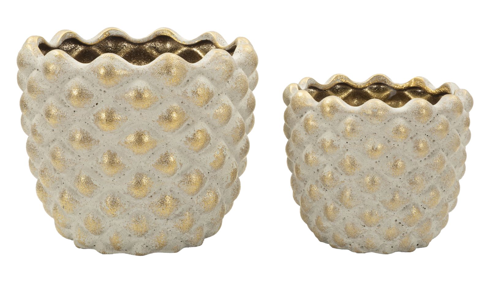 Vaas Pepitas Cachepot Set 2 Pcs Ø 23×18 cm
