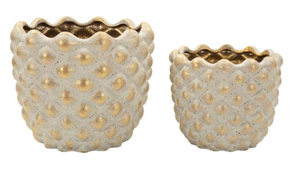 Vaas Pepitas Cachepot Set 2 Pcs Ø 23×18 cm