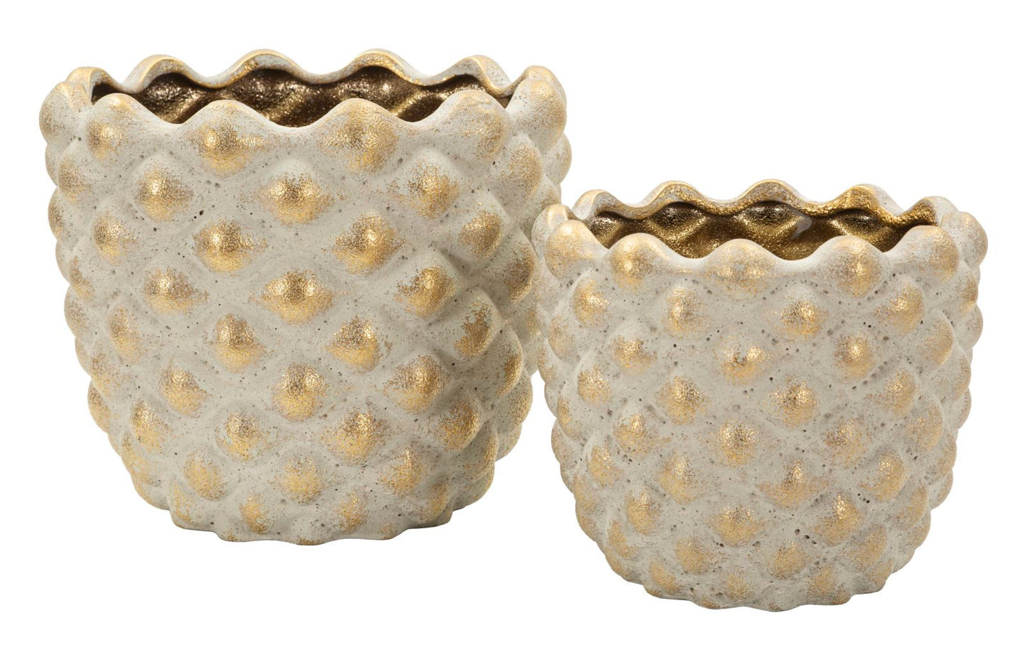Vaas Pepitas Cachepot Set 2 Pcs Ø 23×18 cm