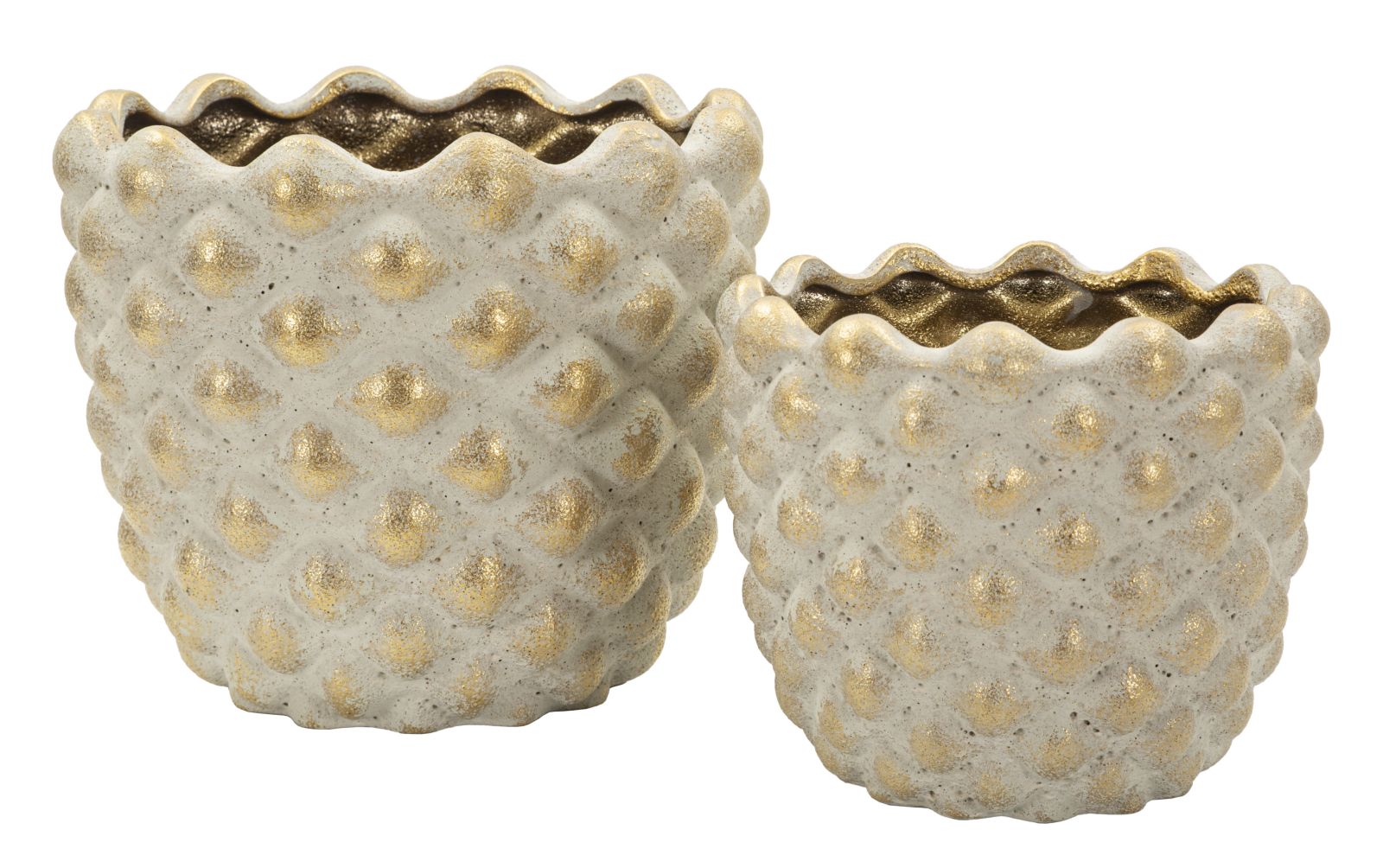 Vaas Pepitas Cachepot Set 2 Pcs Ø 23×18 cm
