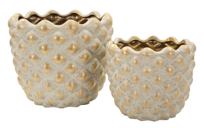 Vaas Pepitas Cachepot Set 2 Pcs Ø 23×18 cm