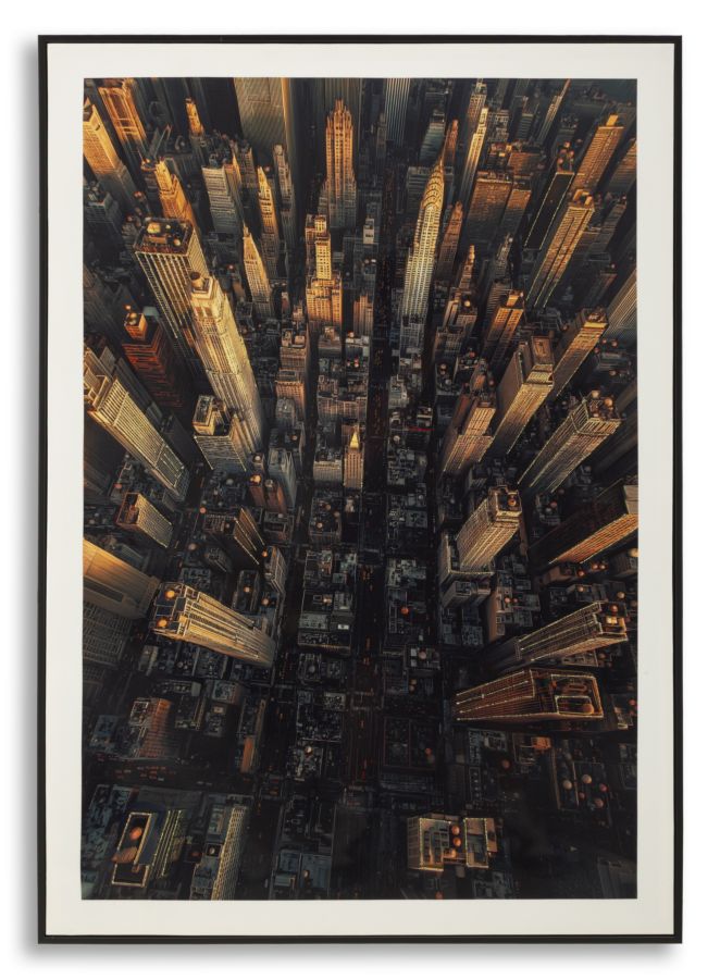 Schilderij On Canvas New York Laquared With Frame -a- 72×4×102 cm