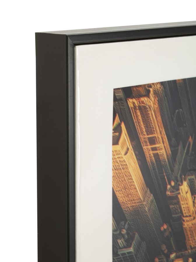 Schilderij On Canvas New York Laquared With Frame -a- 72×4×102 cm