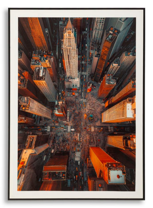Schilderij On Canvas New York Laquared With Frame -b- 72×4×102 cm