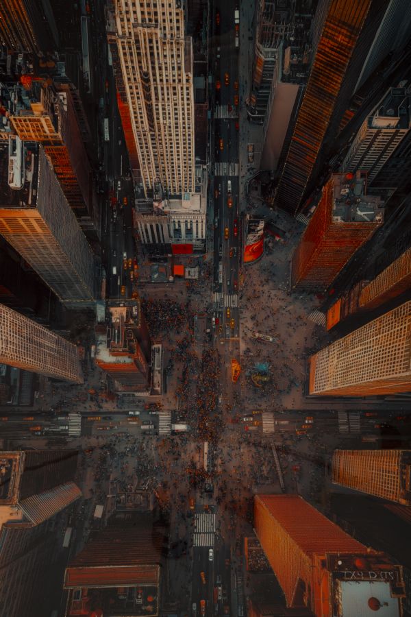 Schilderij On Canvas New York Laquared With Frame -b- 72×4×102 cm