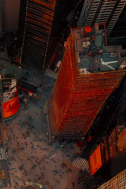 Schilderij On Canvas New York Laquared With Frame -b- 72×4×102 cm